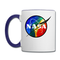 NASA - Rainbow - Contrast Coffee Mug - white/cobalt blue