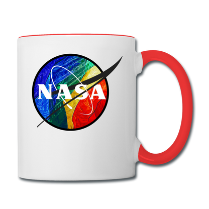 NASA - Rainbow - Contrast Coffee Mug - white/red