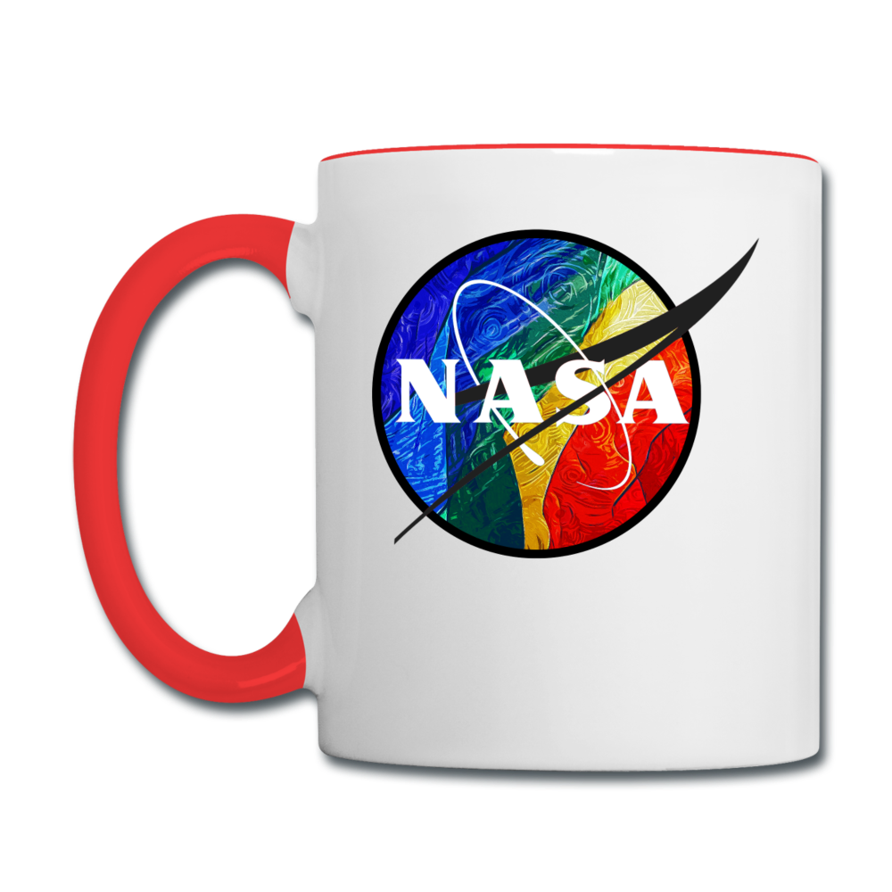 NASA - Rainbow - Contrast Coffee Mug - white/red