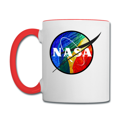 NASA - Rainbow - Contrast Coffee Mug - white/red