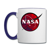 NASA - Red - Contrast Coffee Mug - white/cobalt blue