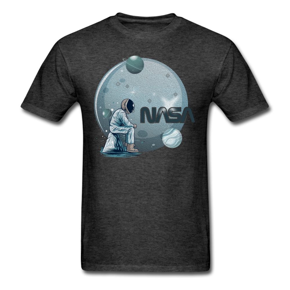 NASA - Astronaut And Planets - Unisex Classic T-Shirt - heather black