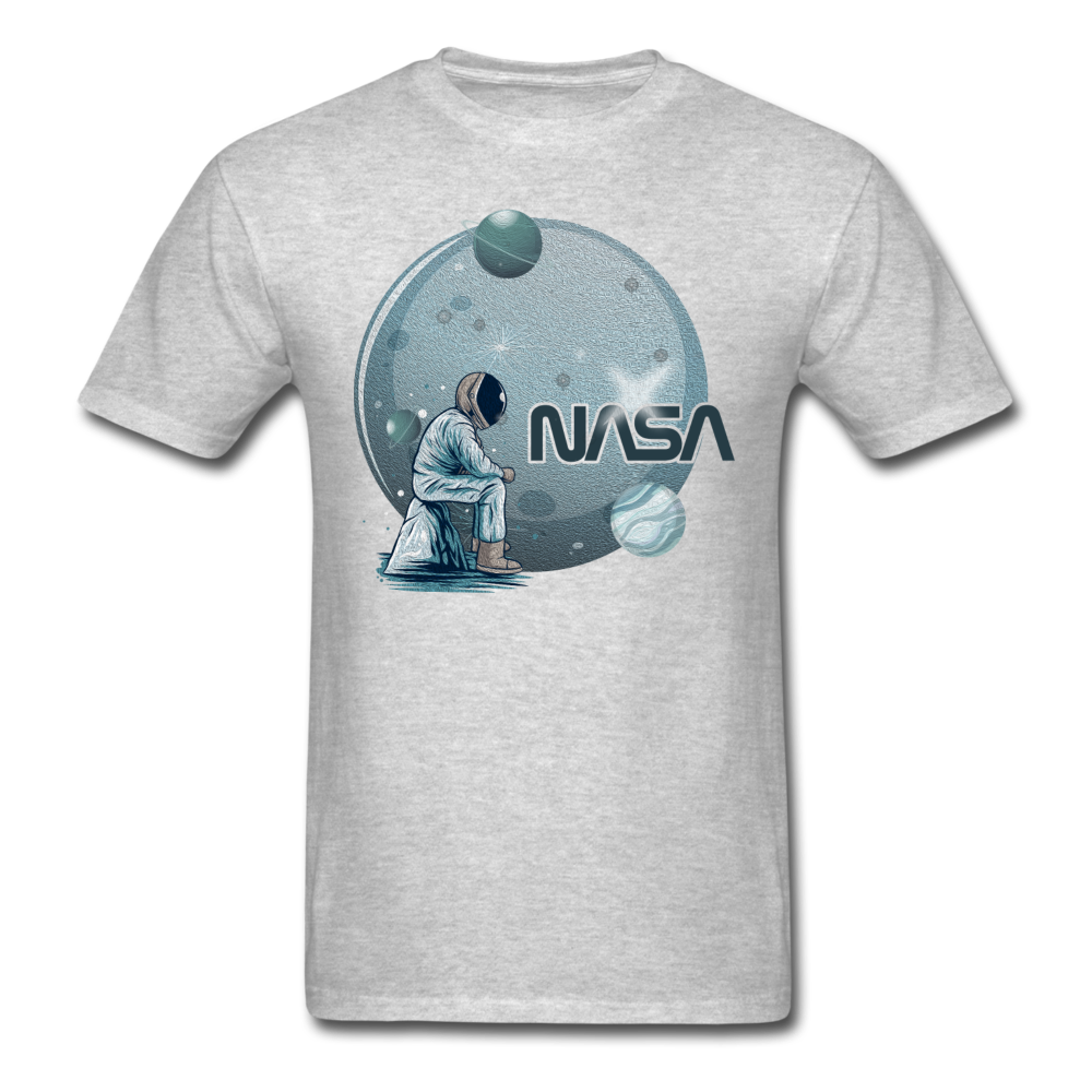 NASA - Astronaut And Planets - Unisex Classic T-Shirt - heather gray