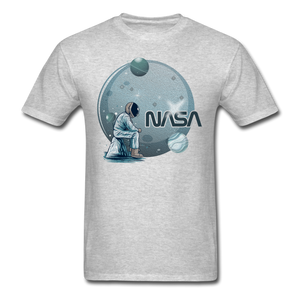 NASA - Astronaut And Planets - Unisex Classic T-Shirt - heather gray