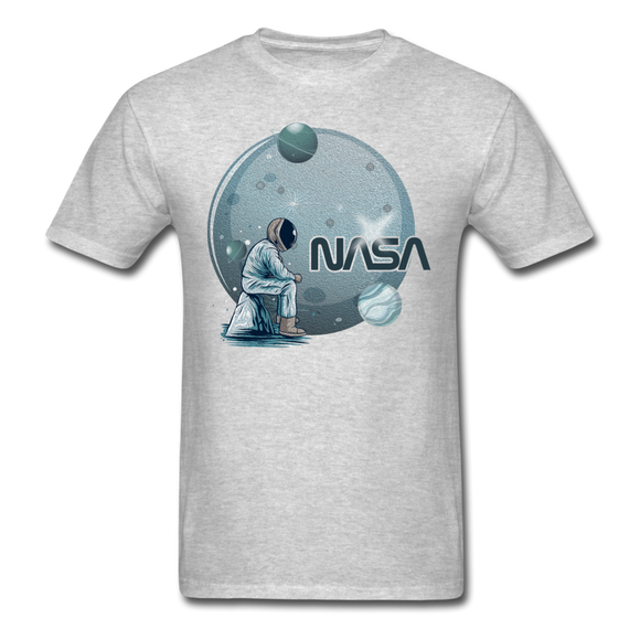 NASA - Astronaut And Planets - Unisex Classic T-Shirt - heather gray