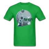 NASA - Astronaut And Planets - Unisex Classic T-Shirt - bright green