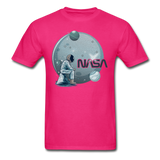 NASA - Astronaut And Planets - Unisex Classic T-Shirt - fuchsia