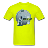 NASA - Astronaut And Planets - Unisex Classic T-Shirt - safety green