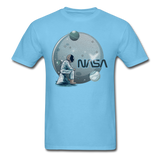 NASA - Astronaut And Planets - Unisex Classic T-Shirt - aquatic blue
