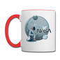 NASA - Astronaut And Planets - Contrast Coffee Mug - white/red