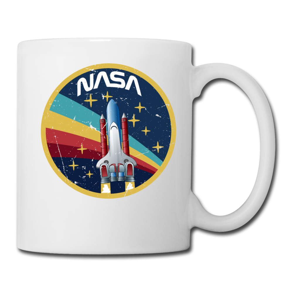 NASA - Shuttle - Grunge - Coffee/Tea Mug - white