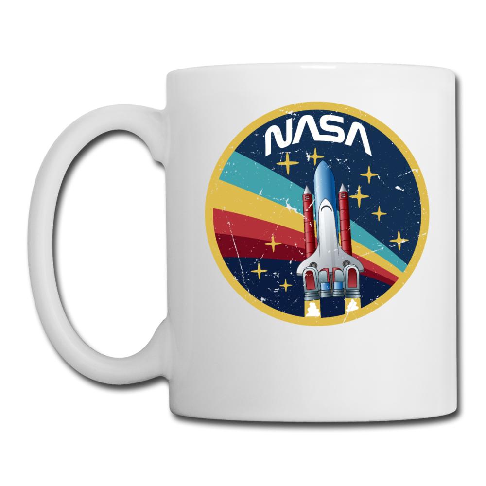 NASA - Shuttle - Grunge - Coffee/Tea Mug - white