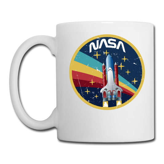 NASA - Shuttle - Grunge - Coffee/Tea Mug - white