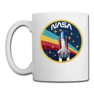 NASA - Shuttle - Grunge - Coffee/Tea Mug - white