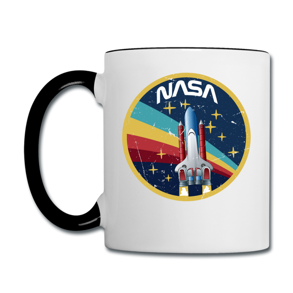 NASA - Shuttle - Grunge - Contrast Coffee Mug - white/black