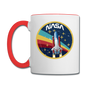 NASA - Shuttle - Grunge - Contrast Coffee Mug - white/red