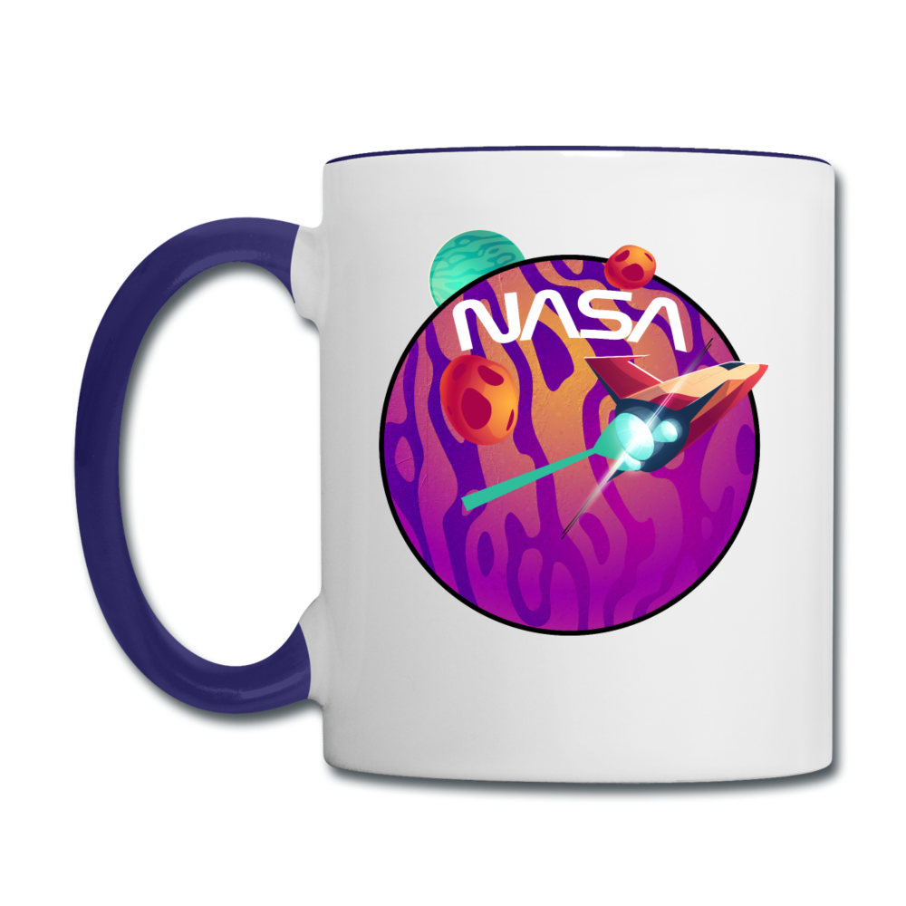 NASA - Spacecraft - Contrast Coffee Mug - white/cobalt blue