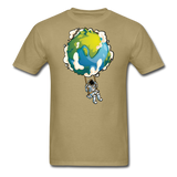 Astronaut - Earth Swing - Unisex Classic T-Shirt - khaki