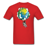 Astronaut - Earth Swing - Unisex Classic T-Shirt - red