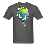 Astronaut - Earth Swing - Unisex Classic T-Shirt - charcoal