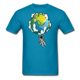 Astronaut - Earth Swing - Unisex Classic T-Shirt - turquoise