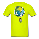 Astronaut - Earth Swing - Unisex Classic T-Shirt - safety green