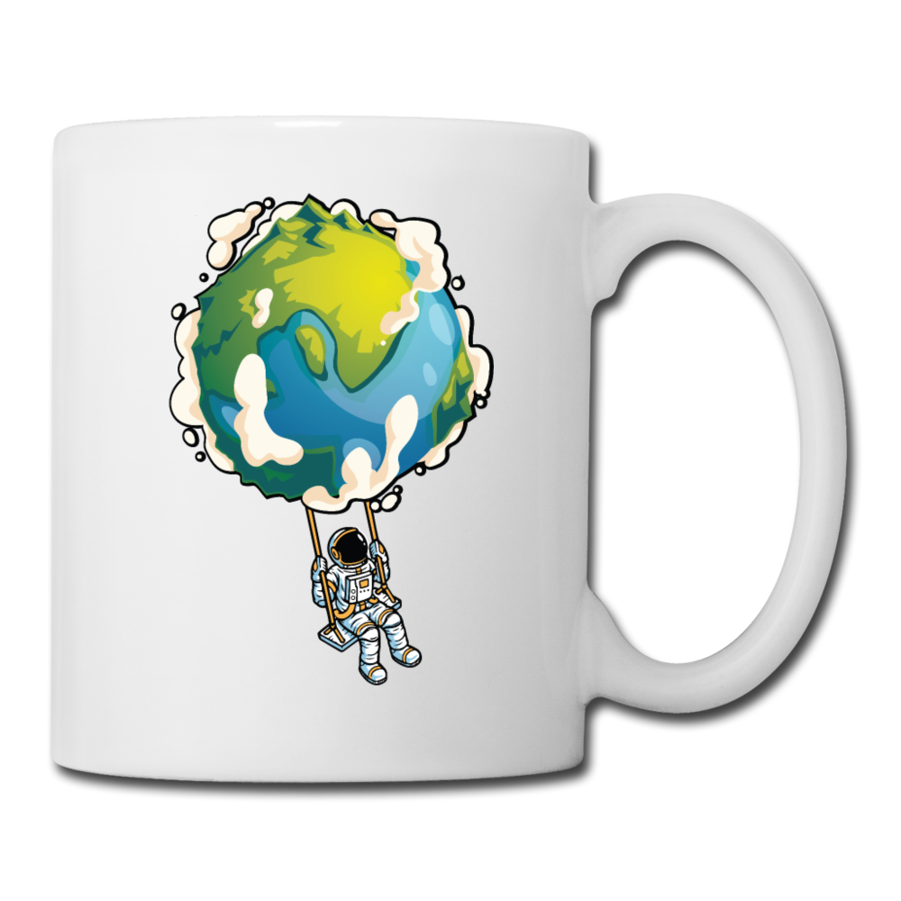 Astronaut - Earth Swing - Coffee/Tea Mug - white