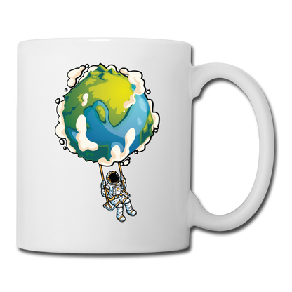 Astronaut - Earth Swing - Coffee/Tea Mug - white