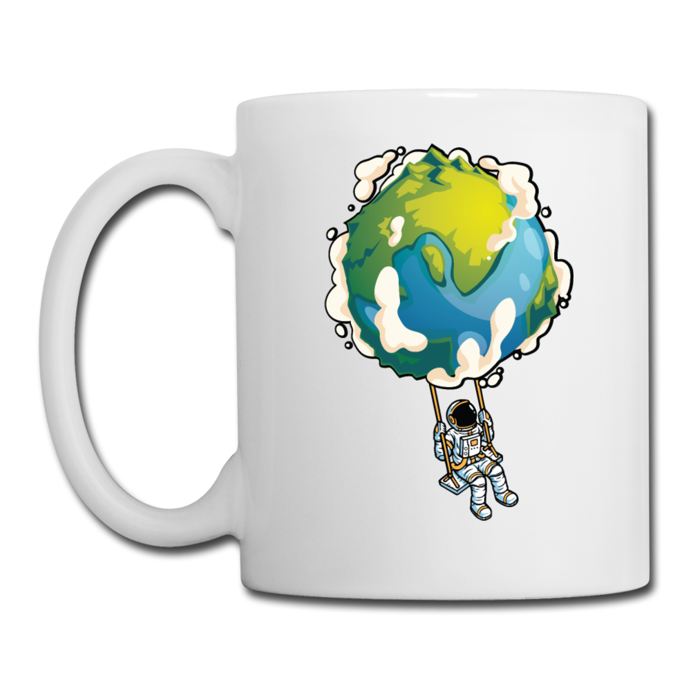 Astronaut - Earth Swing - Coffee/Tea Mug - white