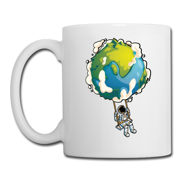 Astronaut - Earth Swing - Coffee/Tea Mug - white
