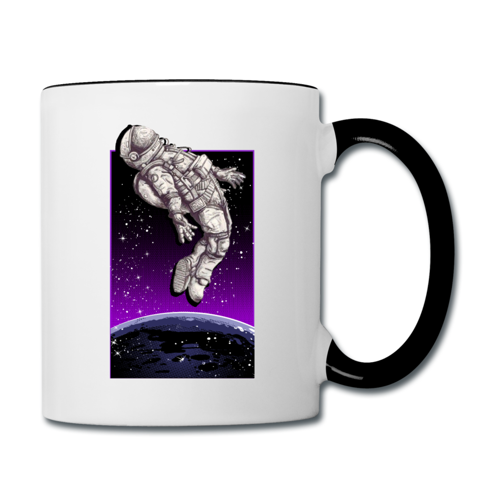 Astronaut - Floating - Contrast Coffee Mug - white/black