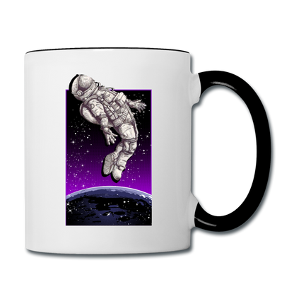 Astronaut - Floating - Contrast Coffee Mug - white/black