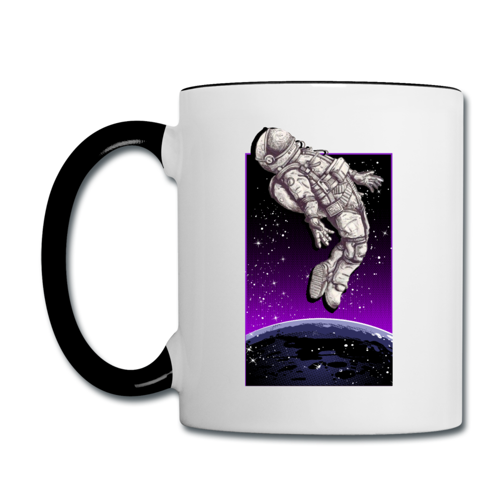 Astronaut - Floating - Contrast Coffee Mug - white/black