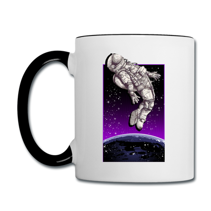 Astronaut - Floating - Contrast Coffee Mug - white/black