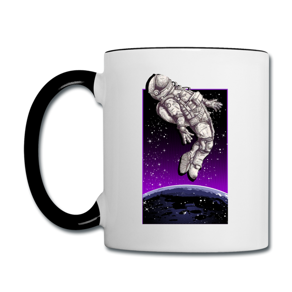 Astronaut - Floating - Contrast Coffee Mug - white/black