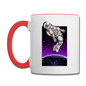 Astronaut - Floating - Contrast Coffee Mug - white/red