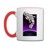 Astronaut - Floating - Contrast Coffee Mug - white/red