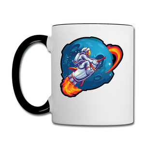 Astronaut - Rocket Ride - Contrast Coffee Mug - white/black