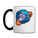 Astronaut - Rocket Ride - Contrast Coffee Mug - white/black