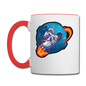 Astronaut - Rocket Ride - Contrast Coffee Mug - white/red