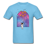 Astronaut - Planet Balloons - Unisex Classic T-Shirt - aquatic blue