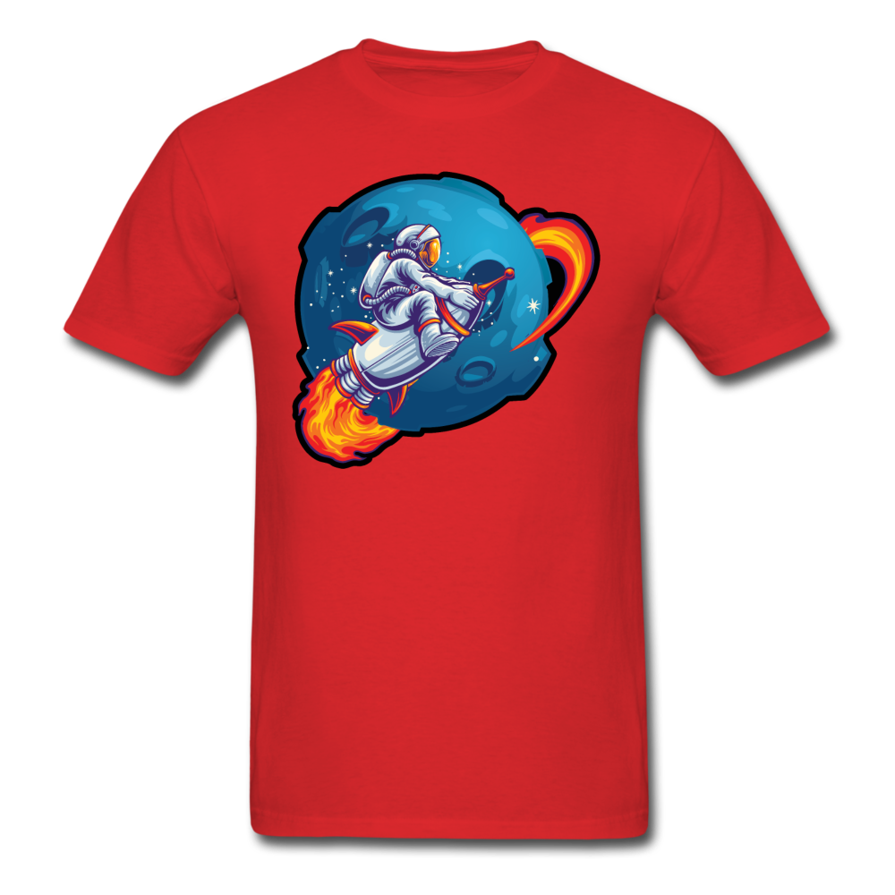 Astronaut - Rocket Ride - Unisex Classic T-Shirt - red