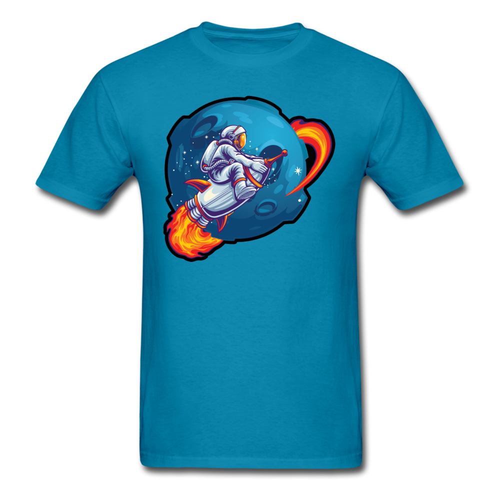 Astronaut - Rocket Ride - Unisex Classic T-Shirt - turquoise