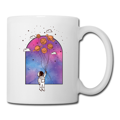 Astronaut - Planet Balloons - Coffee/Tea Mug - white