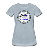 Social Distancing Expert - Flying - Women’s Premium T-Shirt - heather ice blue