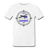 Social Distancing Expert - Flying - Men's Premium T-Shirt - white