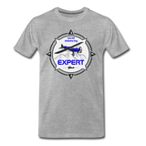Social Distancing Expert - Flying - Men's Premium T-Shirt - heather gray
