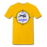 Social Distancing Expert - Flying - Men's Premium T-Shirt - sun yellow