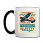 I Fly Because - Contrast Coffee Mug - white/black