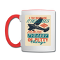 I Fly Because - Contrast Coffee Mug - white/red